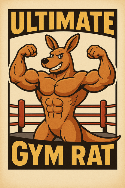 Gym Rat Printed Fridge Magnet