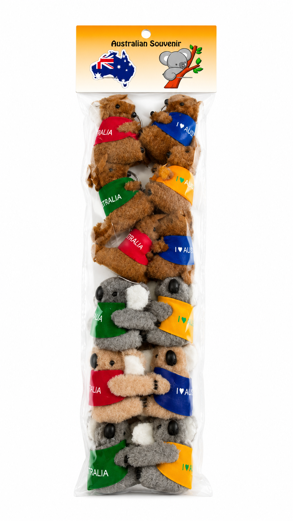 Koala & Roo with Jacket Clip-on Mixed 12 Pack