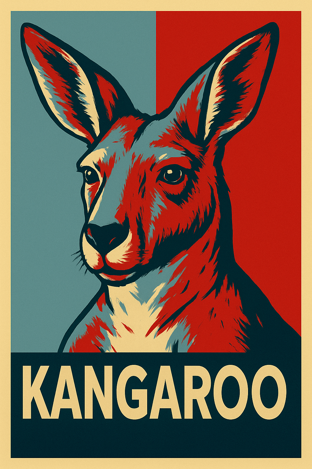 Kangaroo Campaign Printed Fridge Magnet