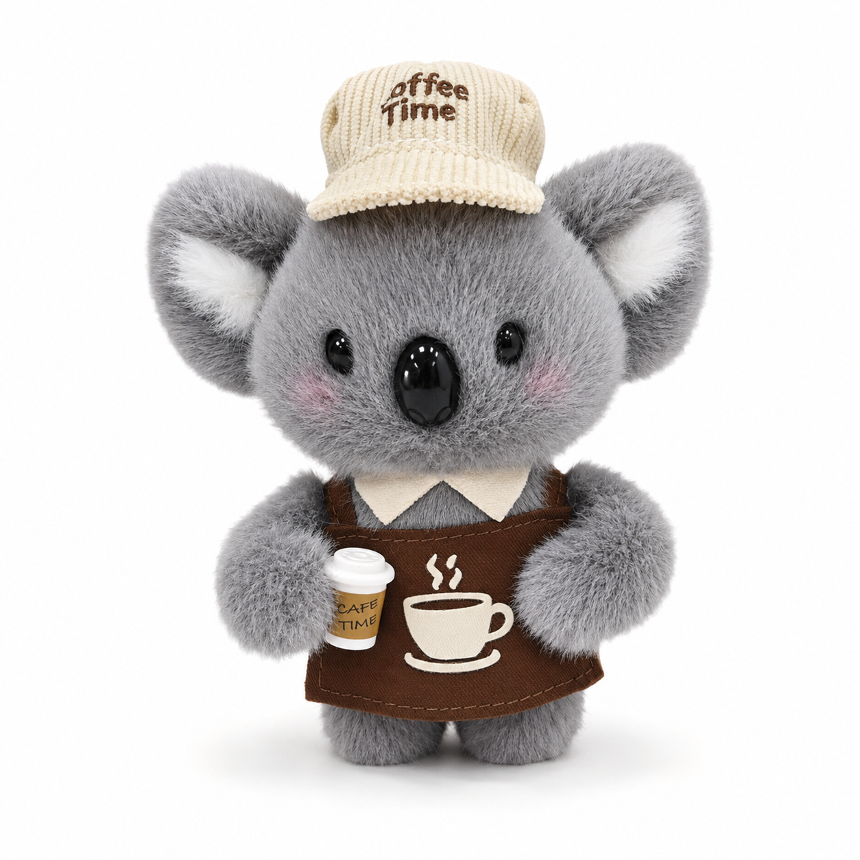 Cute Koala Barista Charm 13cm