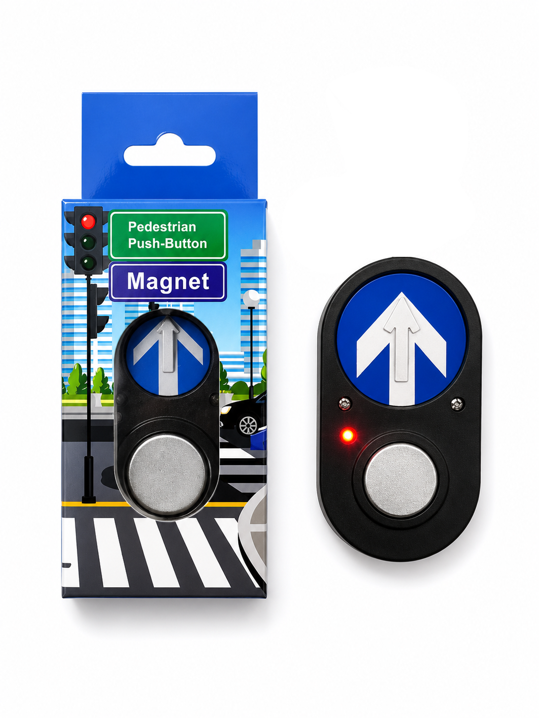 Aussie Pedestrian Button Keychain/Magnet