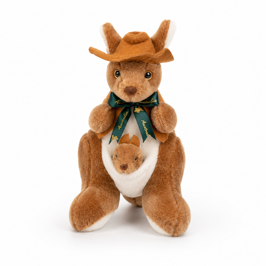 Swatter Hat Kangaroo with Jacket Plush Snuggly 38cm