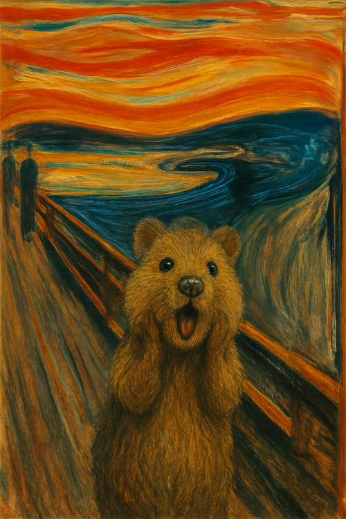 Scream Printed Fridge Magnet